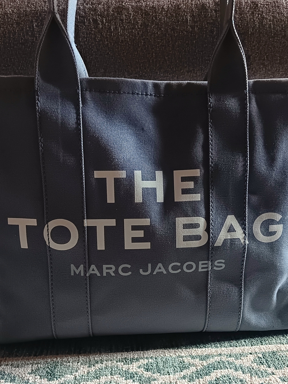 Marc Jacobs Blue Large Canvas "The Tote Bag" - Picture 2 of 6